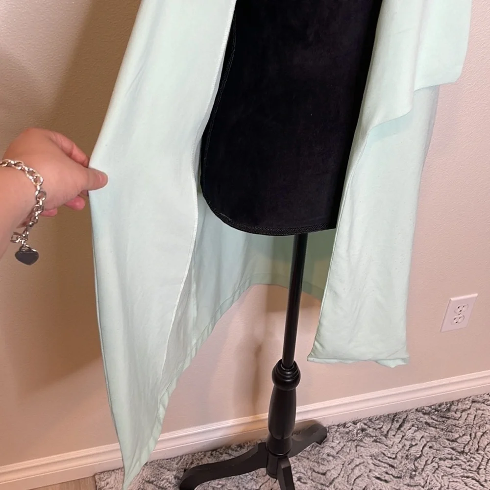 GNW Open Drape Front Sleeveless Cardigan Coat Small - Picture 4 of 6